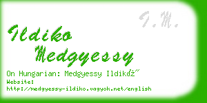 ildiko medgyessy business card